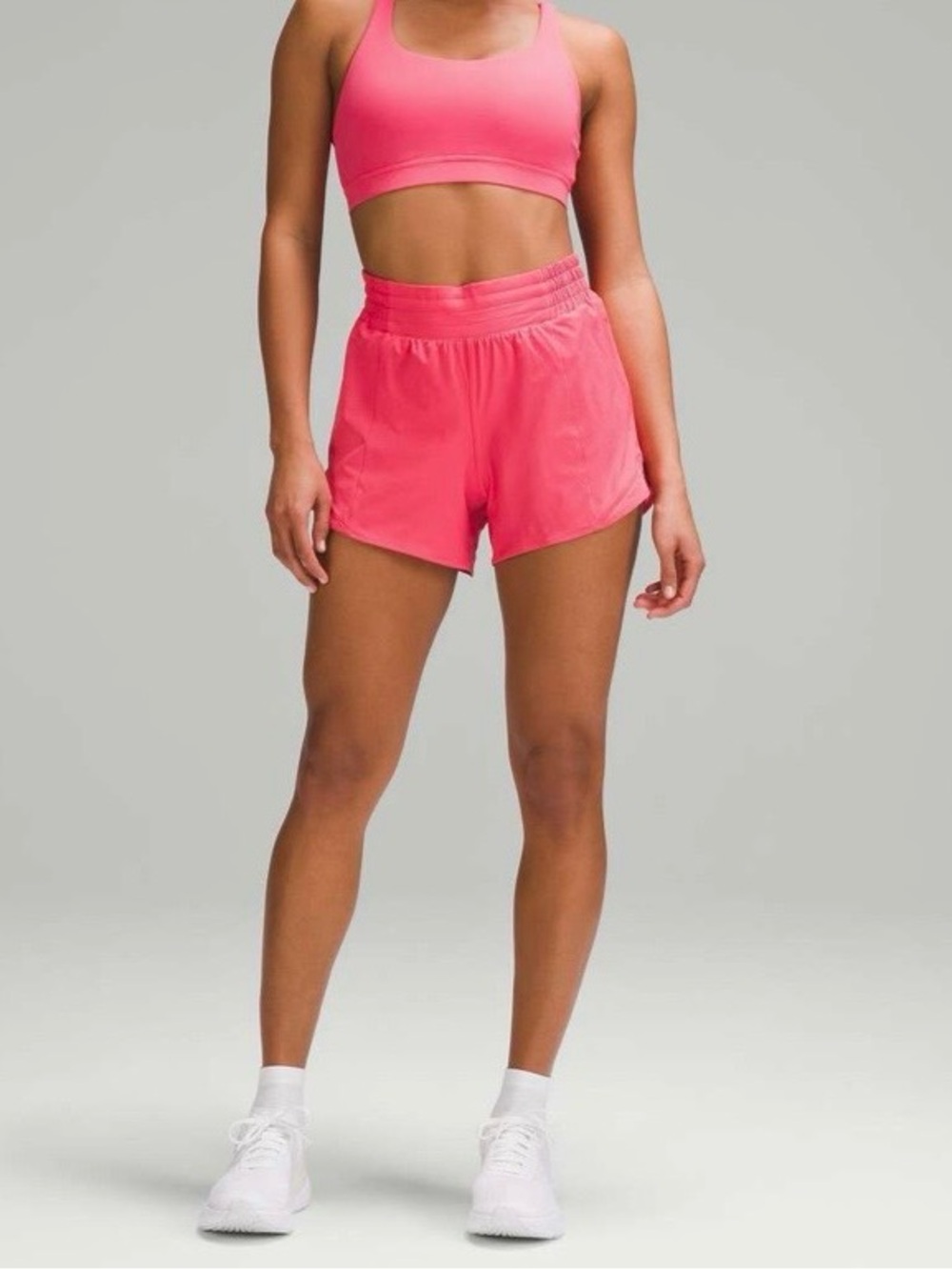 LULULEMON- Hotty Hot High-Rise Lined Short 4" Glaze Pink Size 6